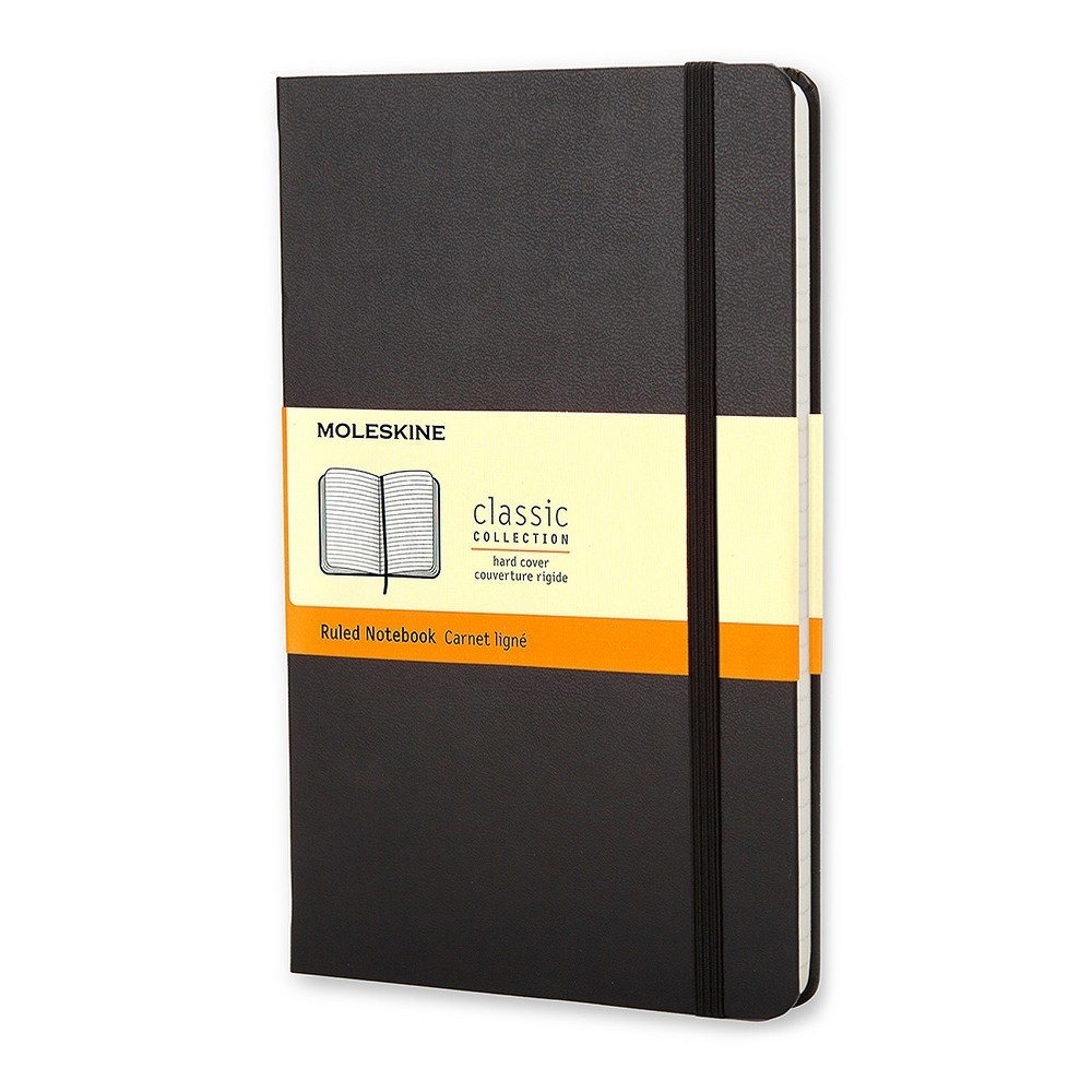 Moleskine Large Ruled Hardcover Notebook Black